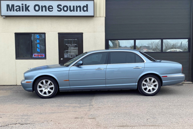 2007 Jaguar XJ8L with professional window tint in North Bay